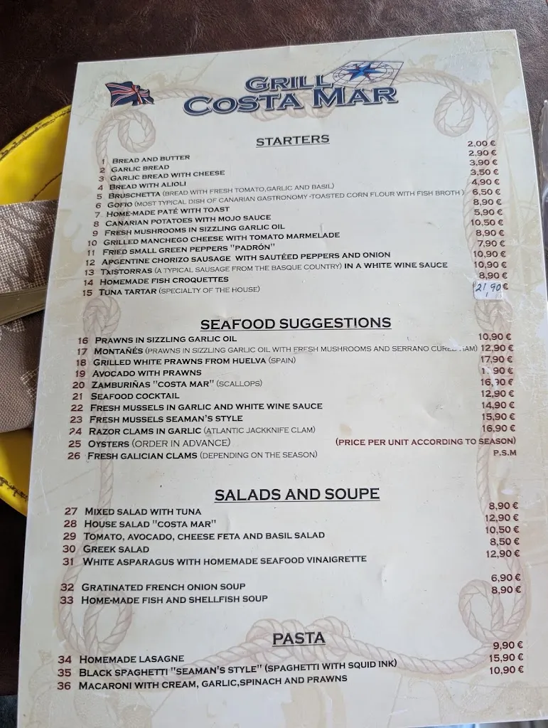 Menu_Grill Costa Mar_Puerto Rico_image_3
