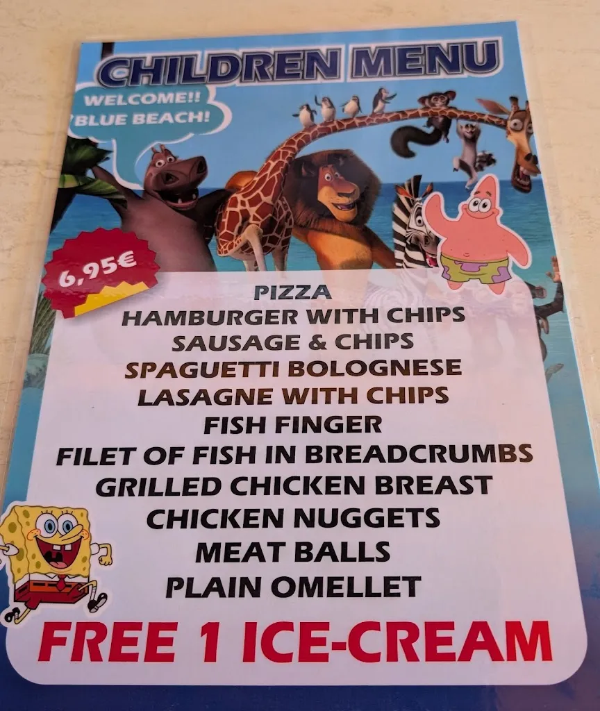 Menu_Blue Beach_Puerto Rico_image_1