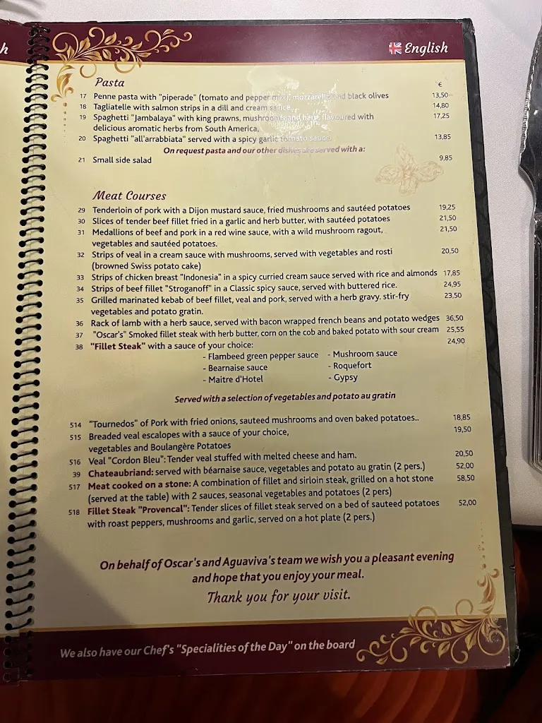 Menu_Oscar's Restaurant_Puerto Rico_image_3