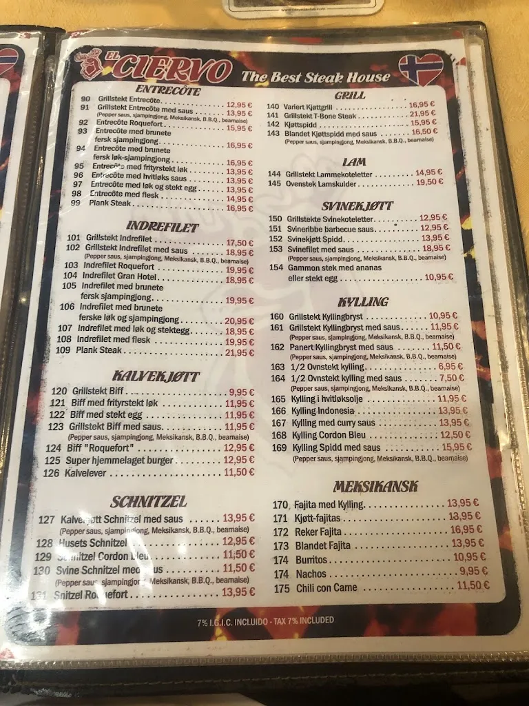 Menu_Restaurante El Ciervo_Puerto Rico_image_1