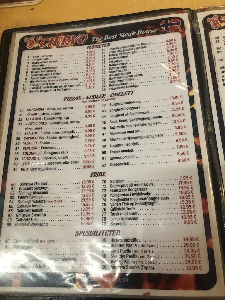 Menu_Restaurante El Ciervo_Puerto Rico_image_2