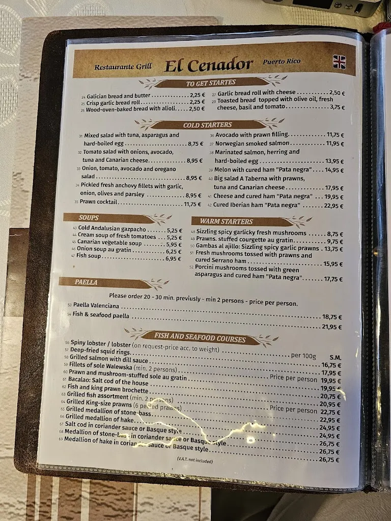 Menu_Restaurante El Cenador Grill_Puerto Rico_image_2