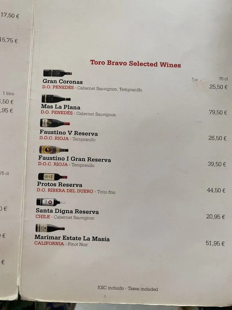 Menu_Restaurante Grill Toro Bravo_Puerto Rico_image_3