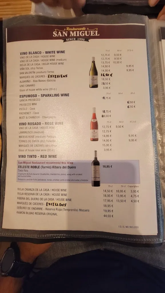 Menü_San Miguel Restaurant_Puerto Rico_Bild_3