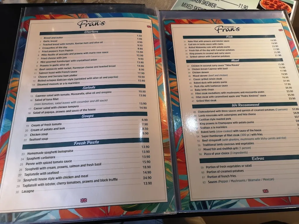 Menu_Restaurante Fran's Gourmet_Puerto Rico_image_3