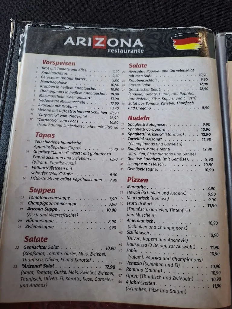 Menu_Arizona Resturante_Puerto Rico_immagine_1