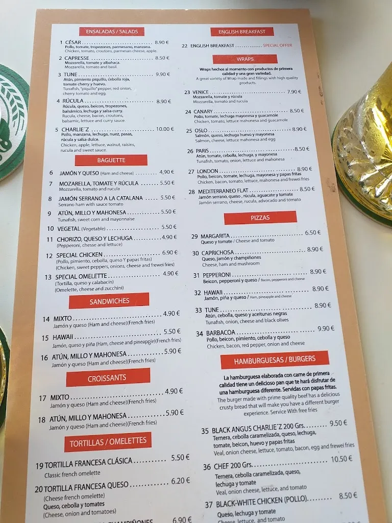 Menu_CHARLIE'Z & FRIENDS_Puerto Rico_image_1