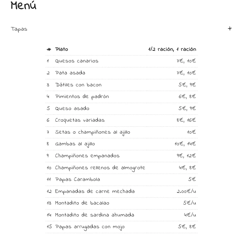 Menu_Tasca La Carambola_Sauzal_image_1