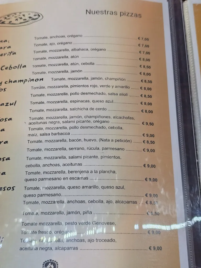 Menu_Bar Pizzeria L'Appetitosa_Sauzal_image_1