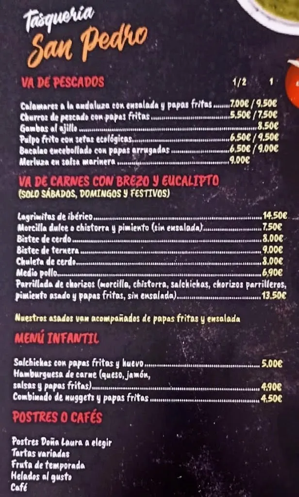 Menu_Tasqueria San Pedro_Sauzal_image_3