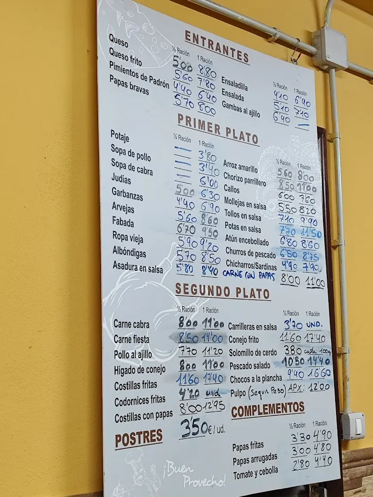 Menu_Bodegon Los Muchachos_Sauzal_image_1