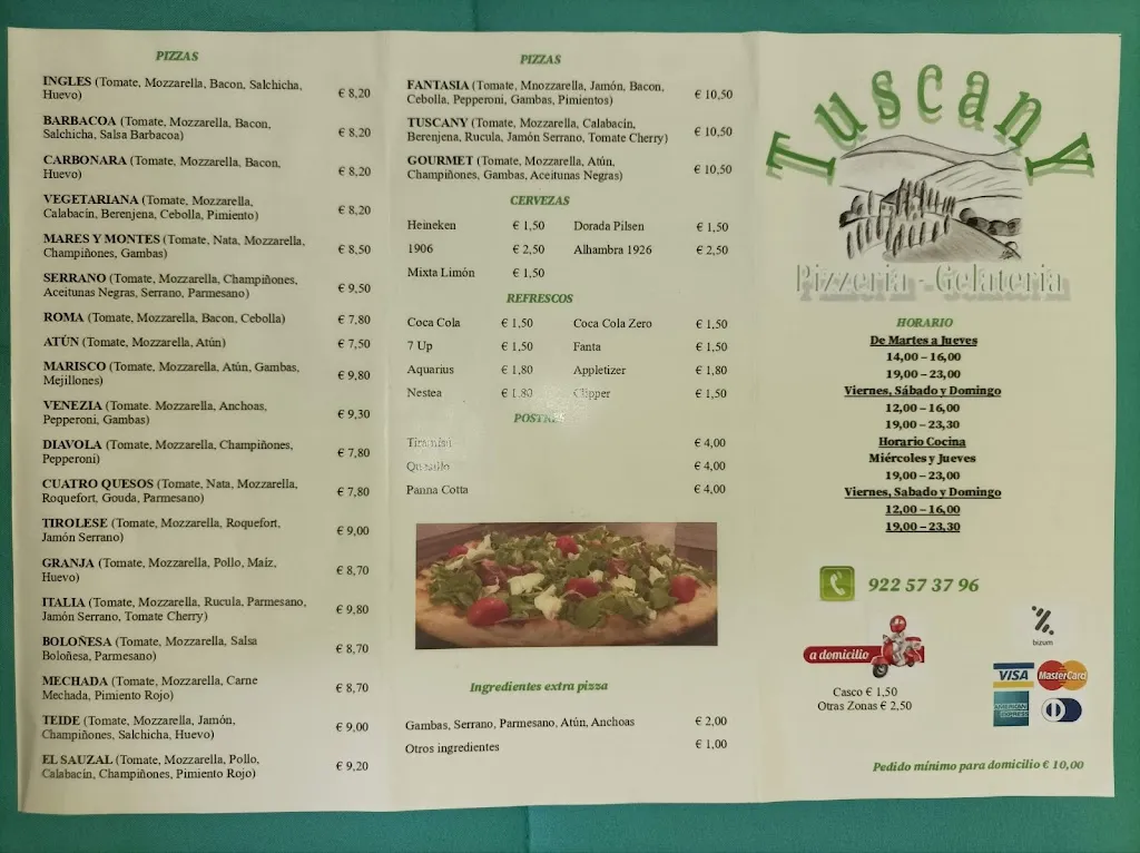 Menu_Bar Tuscany Pizzeria_Sauzal_image_4