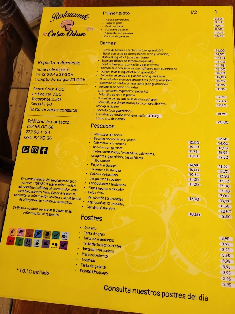 Menu_Casa Odón_Sauzal_image_3