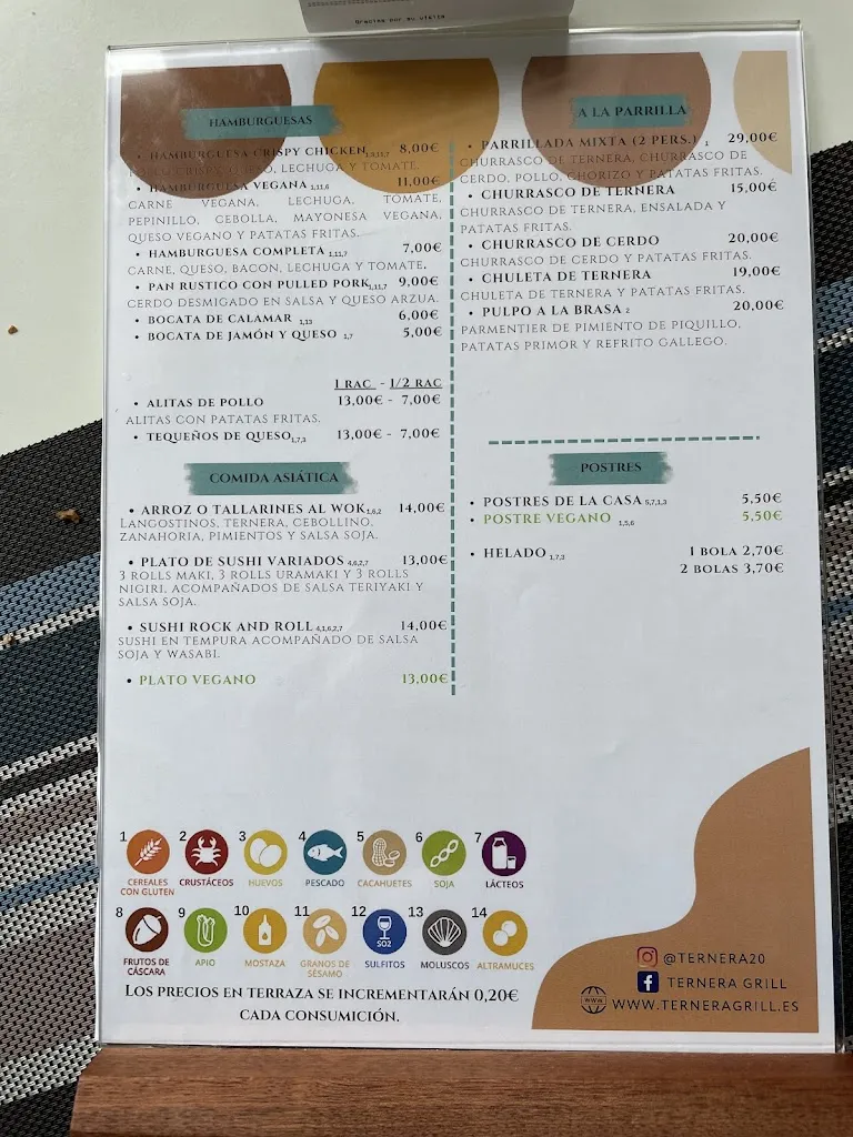 Menu_Restaurante Ternera Grill Betanzos_Betanzos_immagine_1