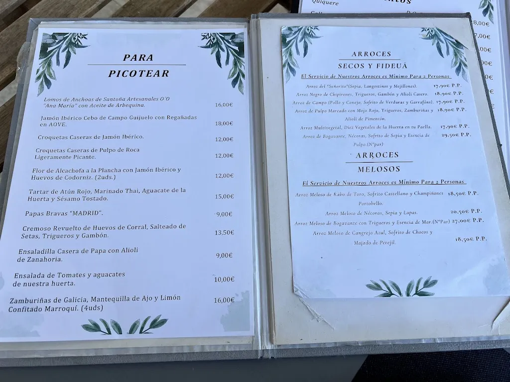 Menu_Restaurante Gurea_Sauzal_immagine_2