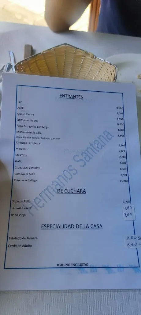 Menu_Restaurante Hermanos Santana_Valleseco_immagine_4