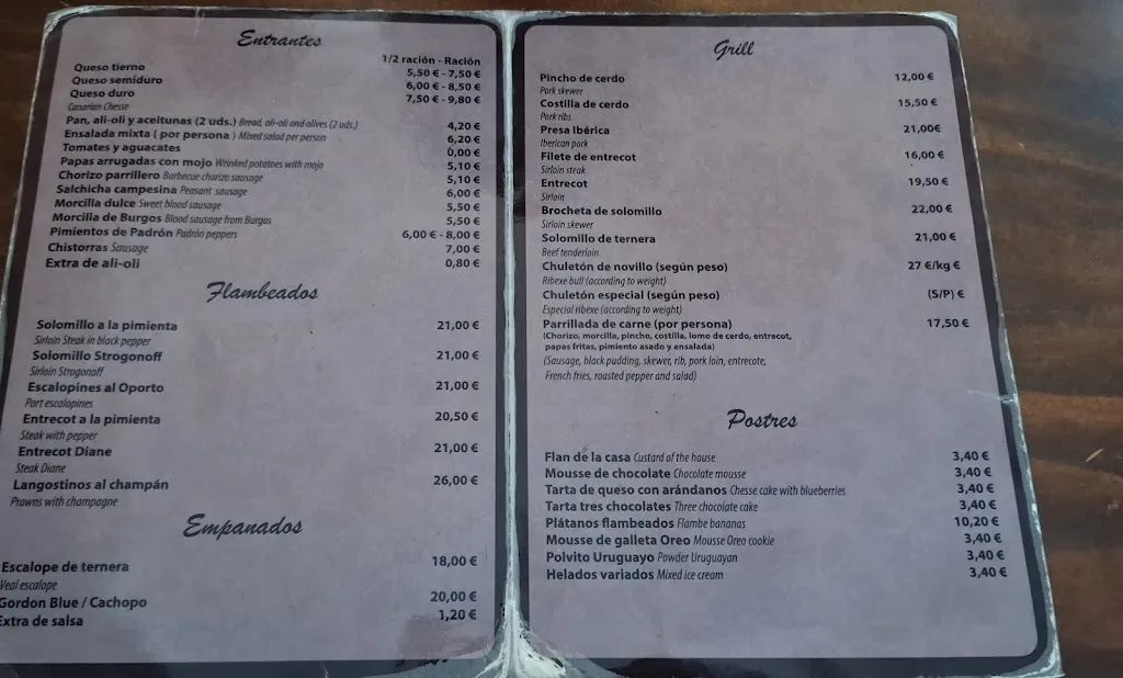 Menu_Restaurante Grill La Piconera_Telde_image_2