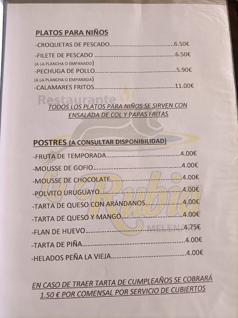 Menu_La Rubia_Telde_image_1