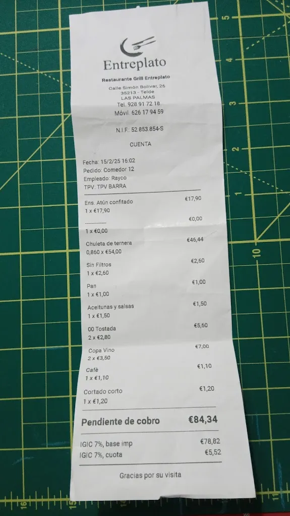 Armónica_Restaurante Entreplato_Telde_recensione