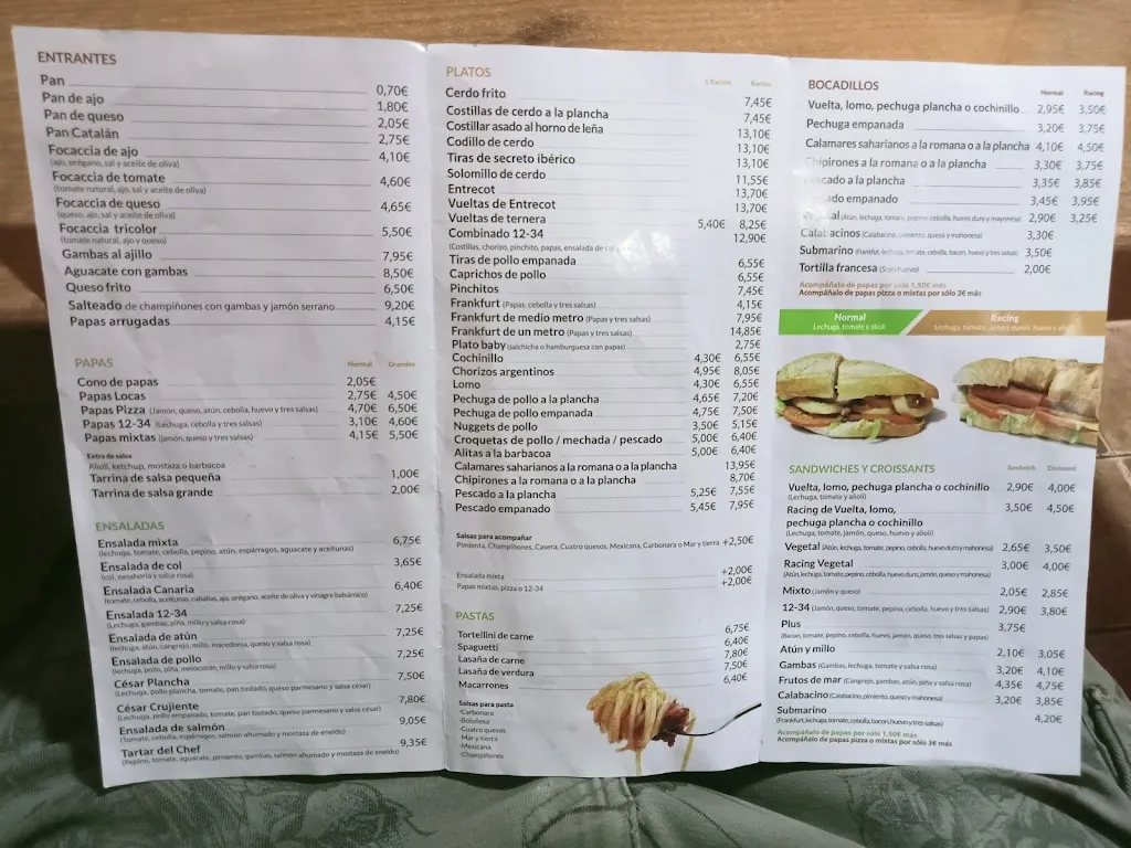 Menu_Pizzería 12-34_Telde_immagine_2