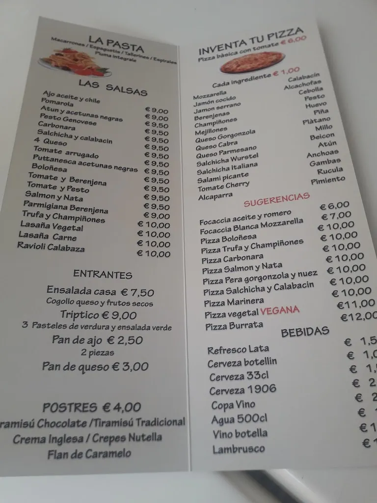 Menu_PASTA E BASTA_Telde_image_1