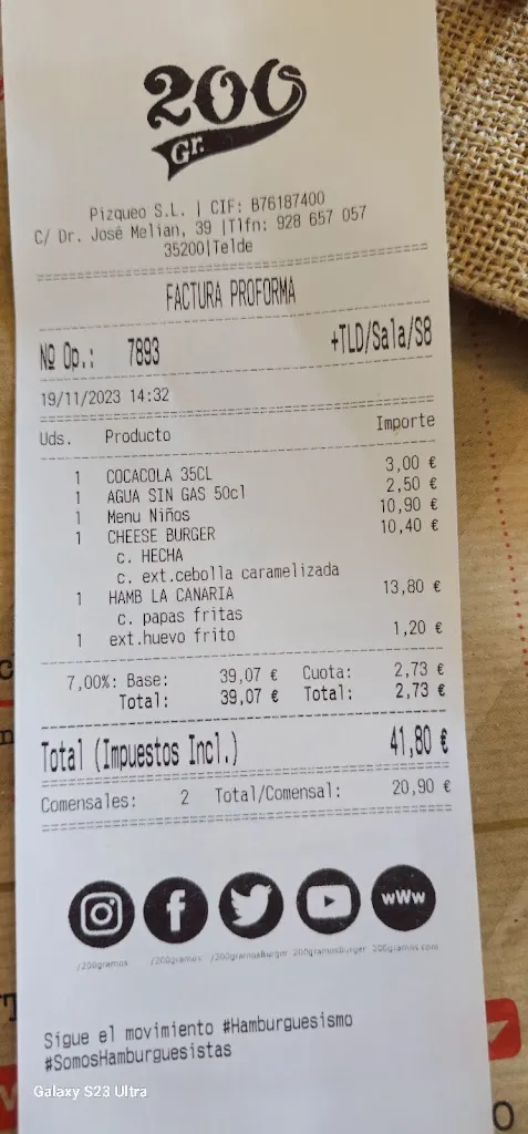 Menu_200 Gramos Burger Telde_Telde_image_3