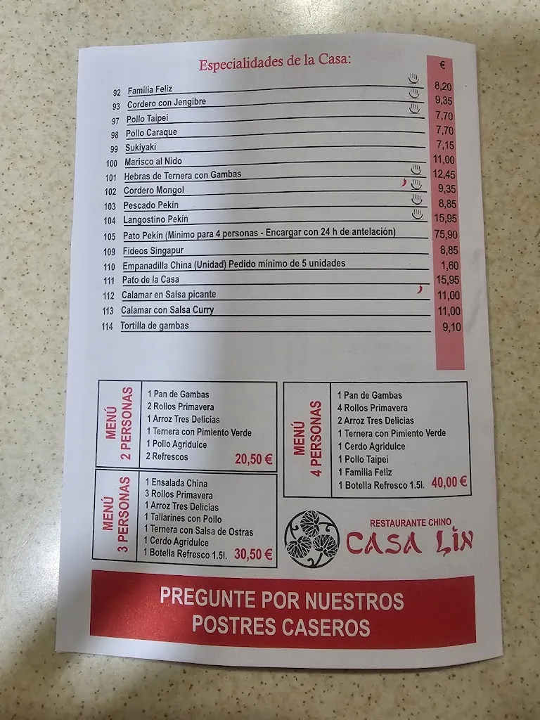 Menu_Casa Restaurante Lin S.L._Telde_image_1