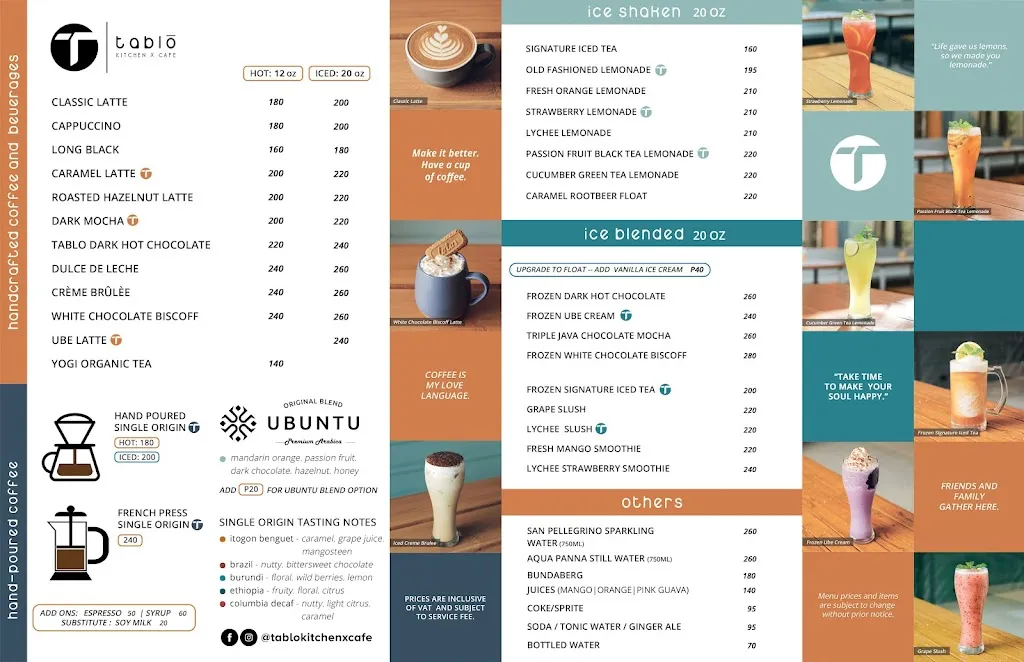 Menu_Tablo Kitchen x Cafe South | Las Piñas_Almanza_image_4