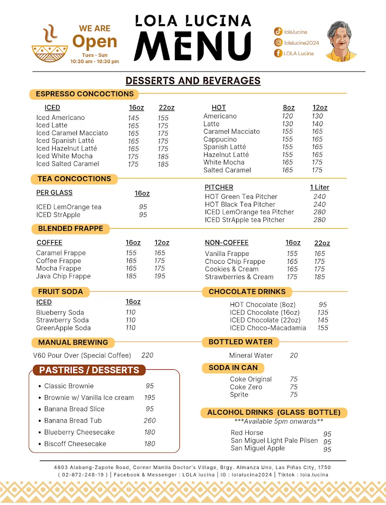 Menu_LOLA LUCINA RESTAURANT_Almanza_image_3