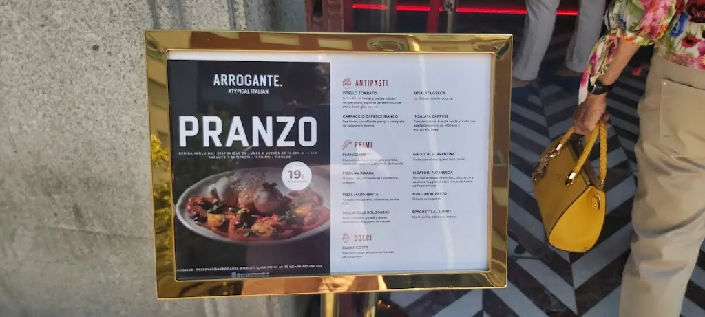 Menu_Arrogante Restaurante Madrid_Arganza_image_2