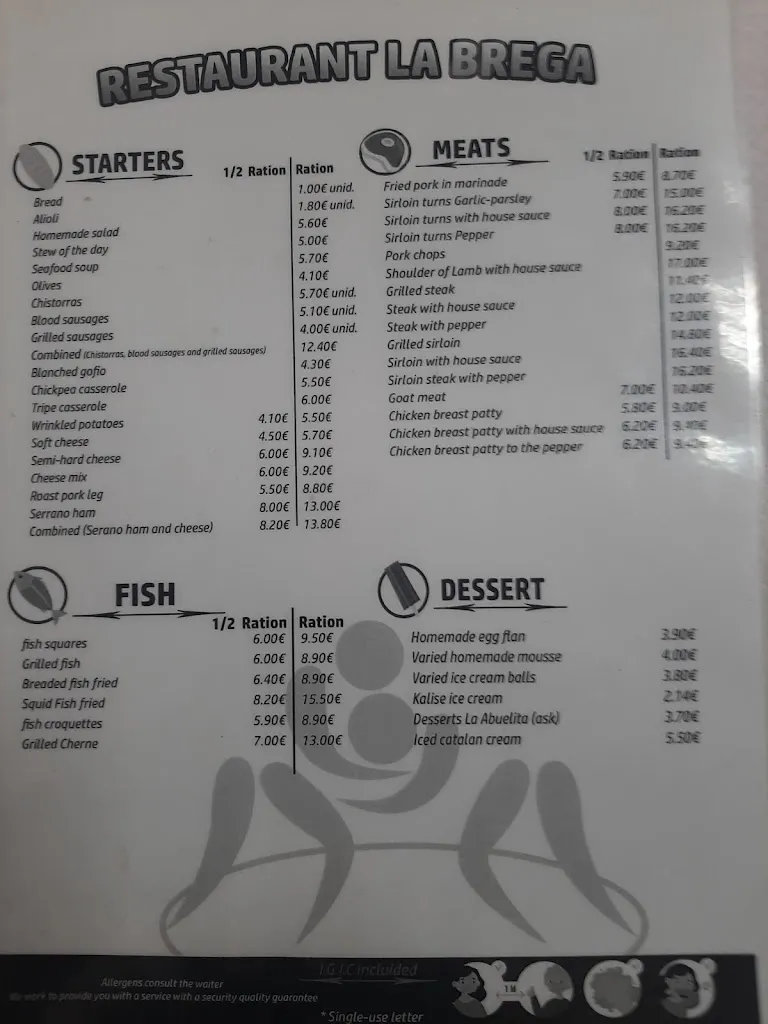 Menu_Bar Restaurante La Brega_Vega de San Mateo_image_4