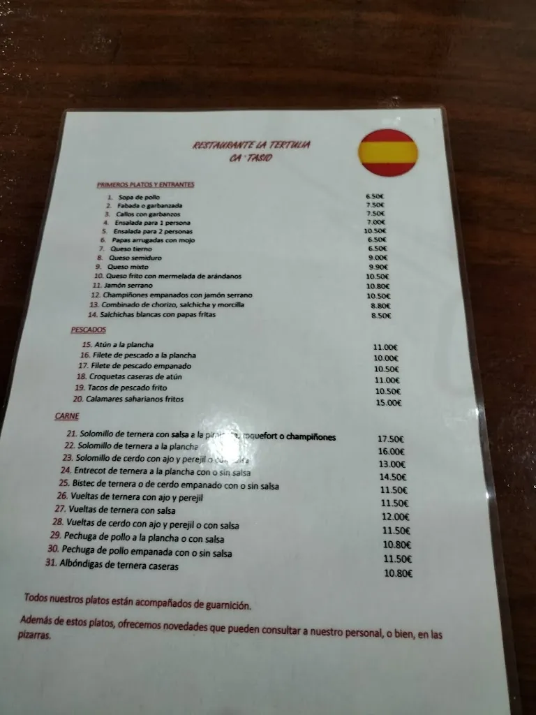 Menu_Restaurante La Tertulia San Mateo_Vega de San Mateo_image_2