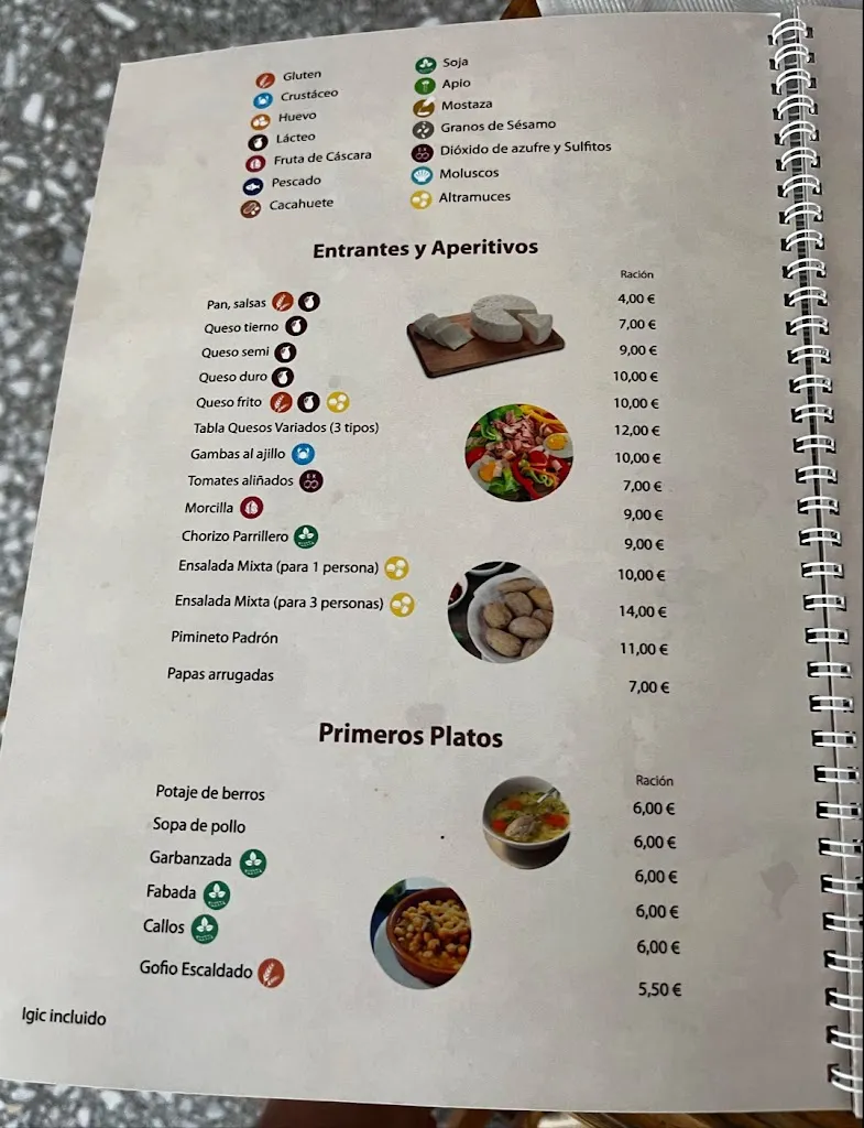 Menu_Bar restaurante perera_Vega de San Mateo_image_1