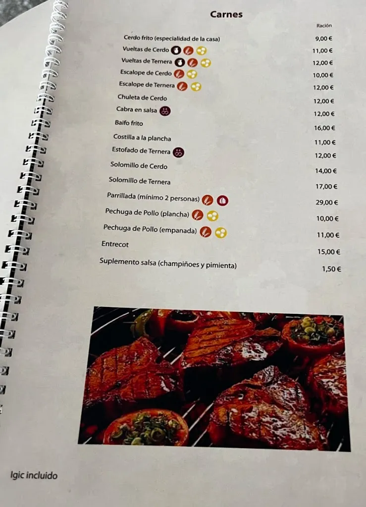 Menu_Bar restaurante perera_Vega de San Mateo_image_2