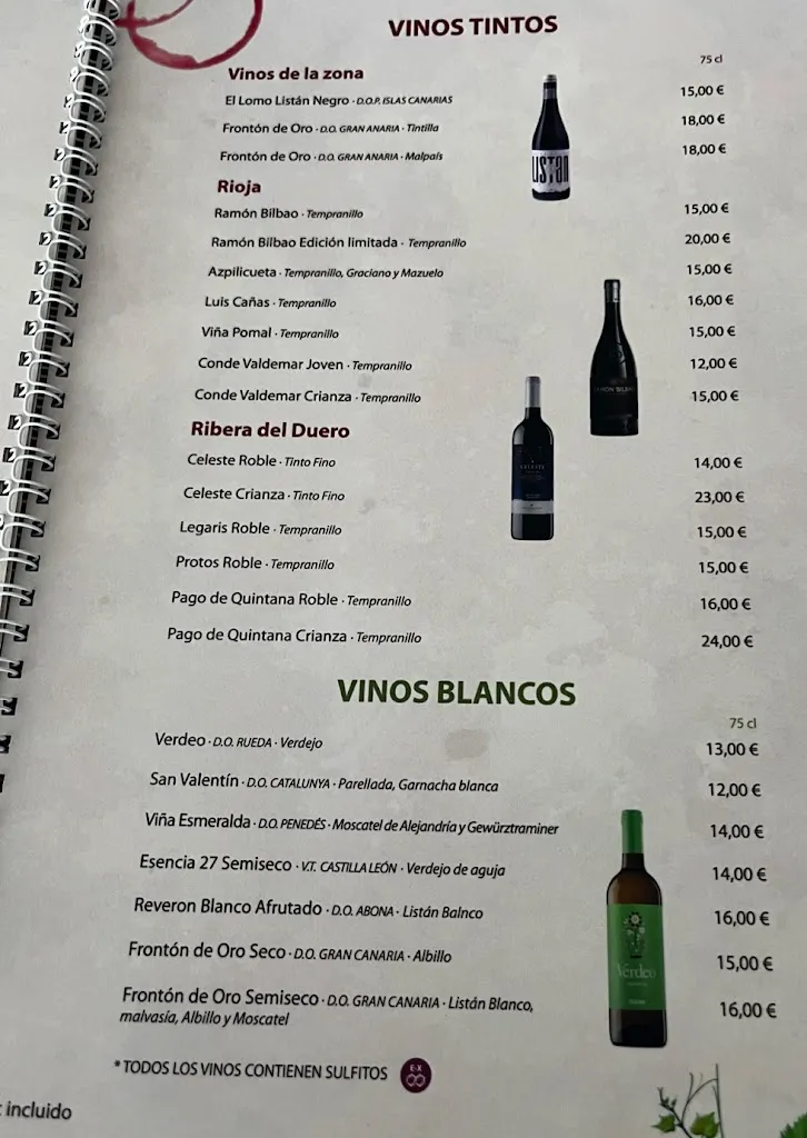 Menu_Bar restaurante perera_Vega de San Mateo_image_3