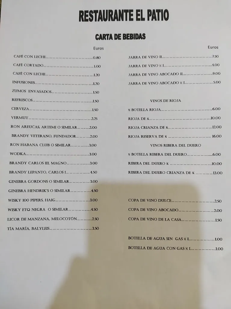 Menu_EL PATIO_Vega de San Mateo_immagine_1