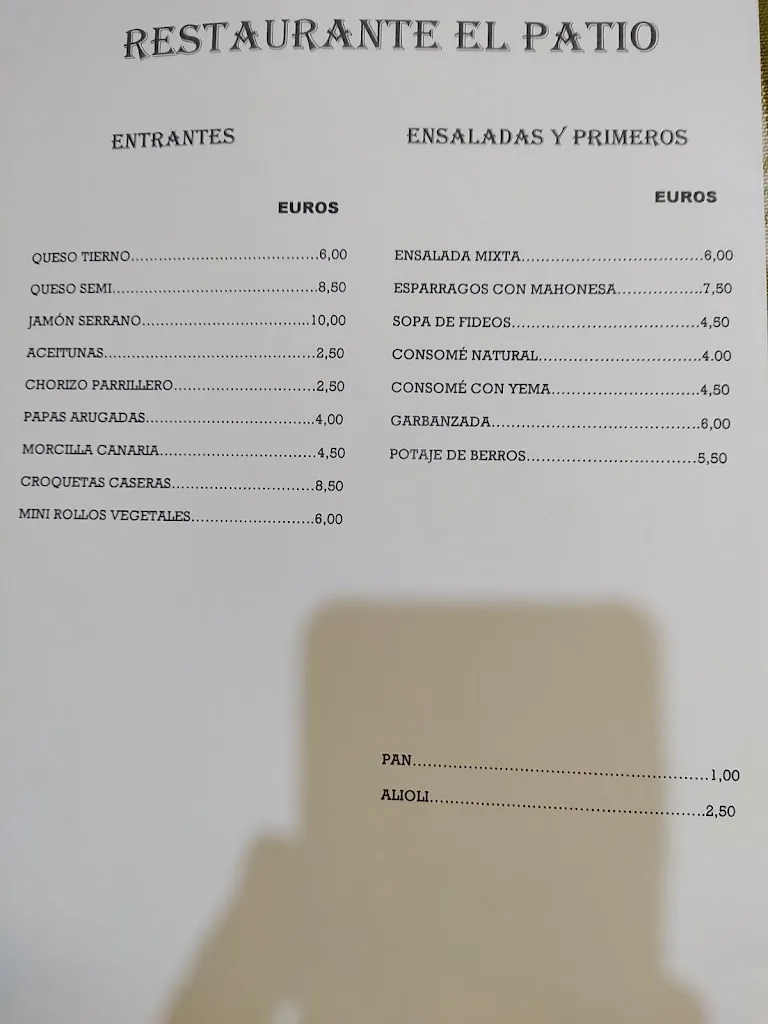 Menu_EL PATIO_Vega de San Mateo_immagine_4
