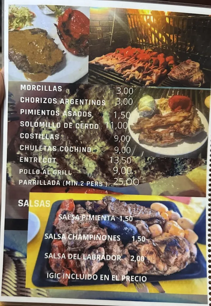 Menu_Restaurante Asador Grill El Labrador_Vega de San Mateo_image_1