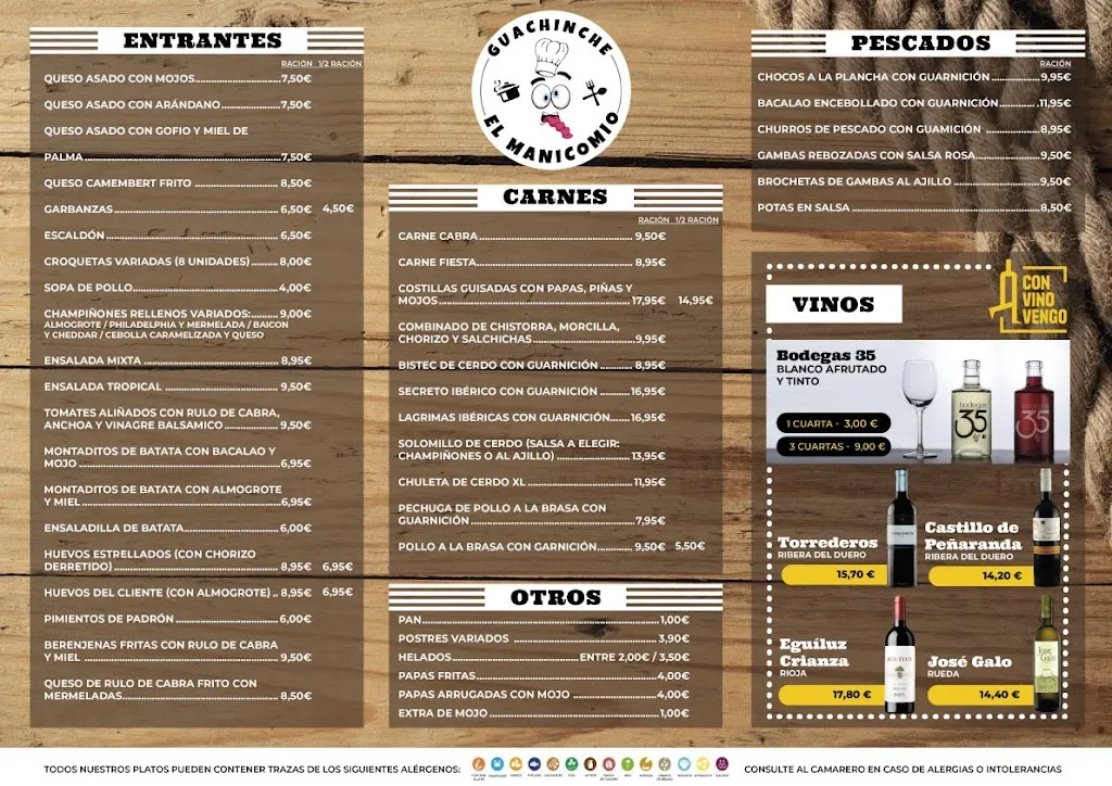 Menu_El Manicomio_Vega de San Mateo_immagine_1