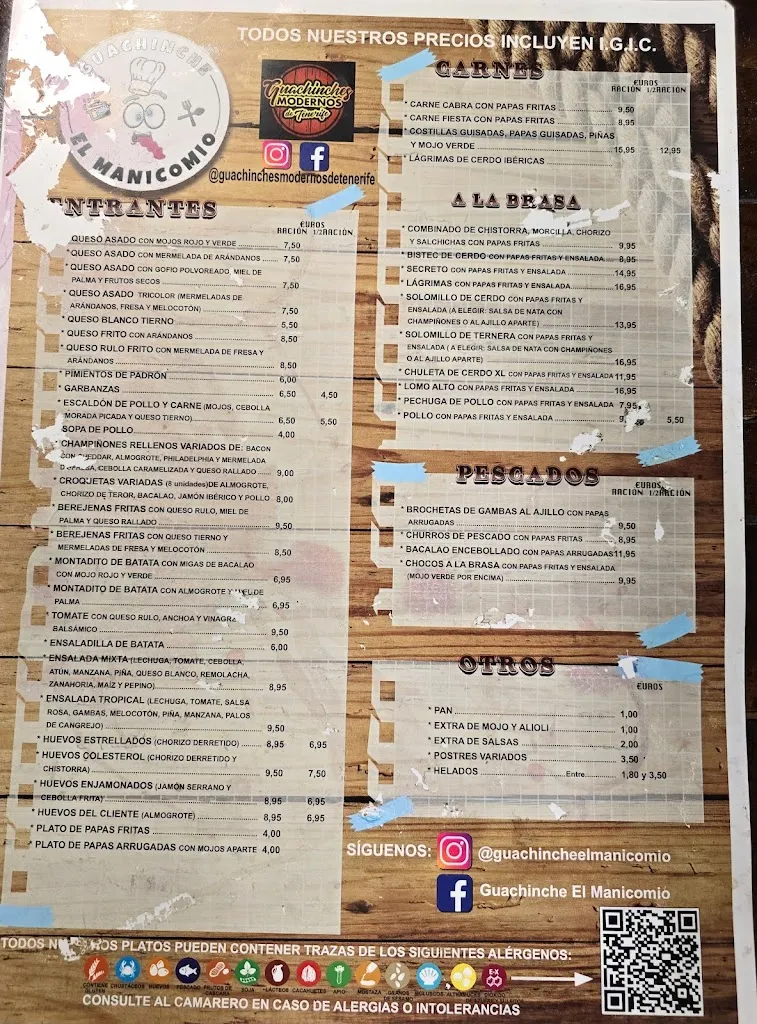 Menu_El Manicomio_Vega de San Mateo_immagine_2