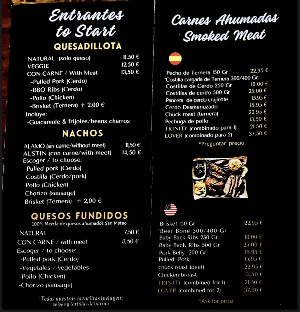 Menu_Restaurante Smokehouse La Frontera_Vega de San Mateo_image_2