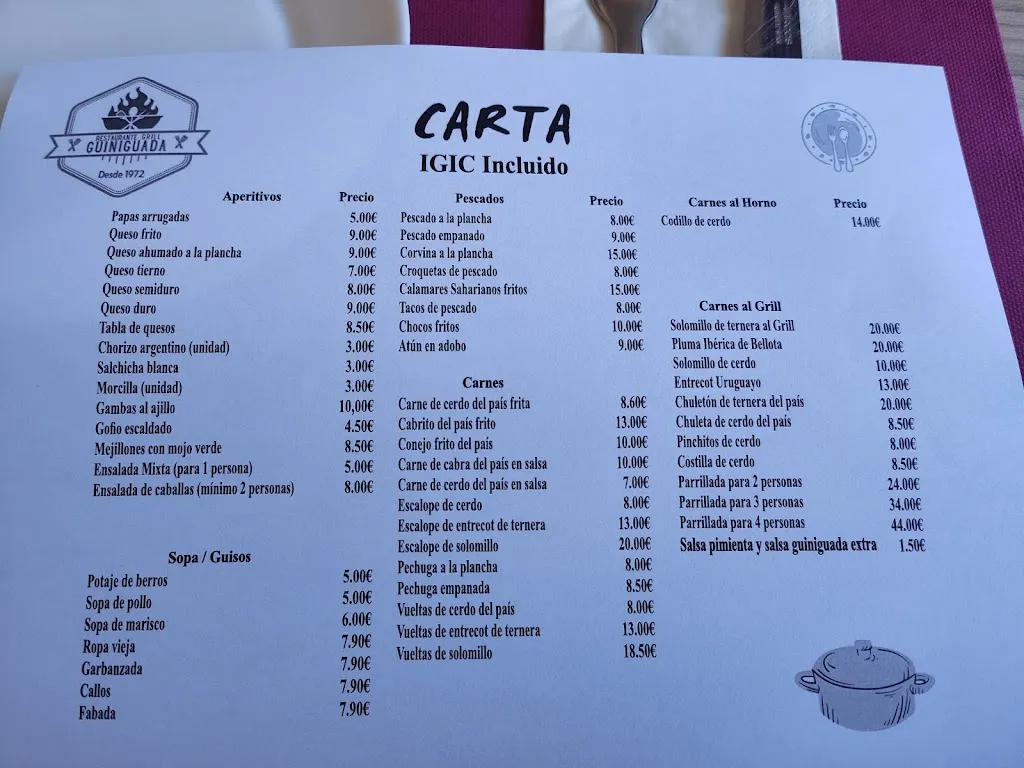 Menu_Restaurante Grill Guiniguada_Vega de San Mateo_image_4