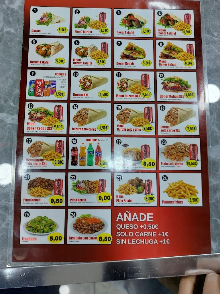 Menu_Waqar Doner Kebab san mateo_Vega de San Mateo_image_1