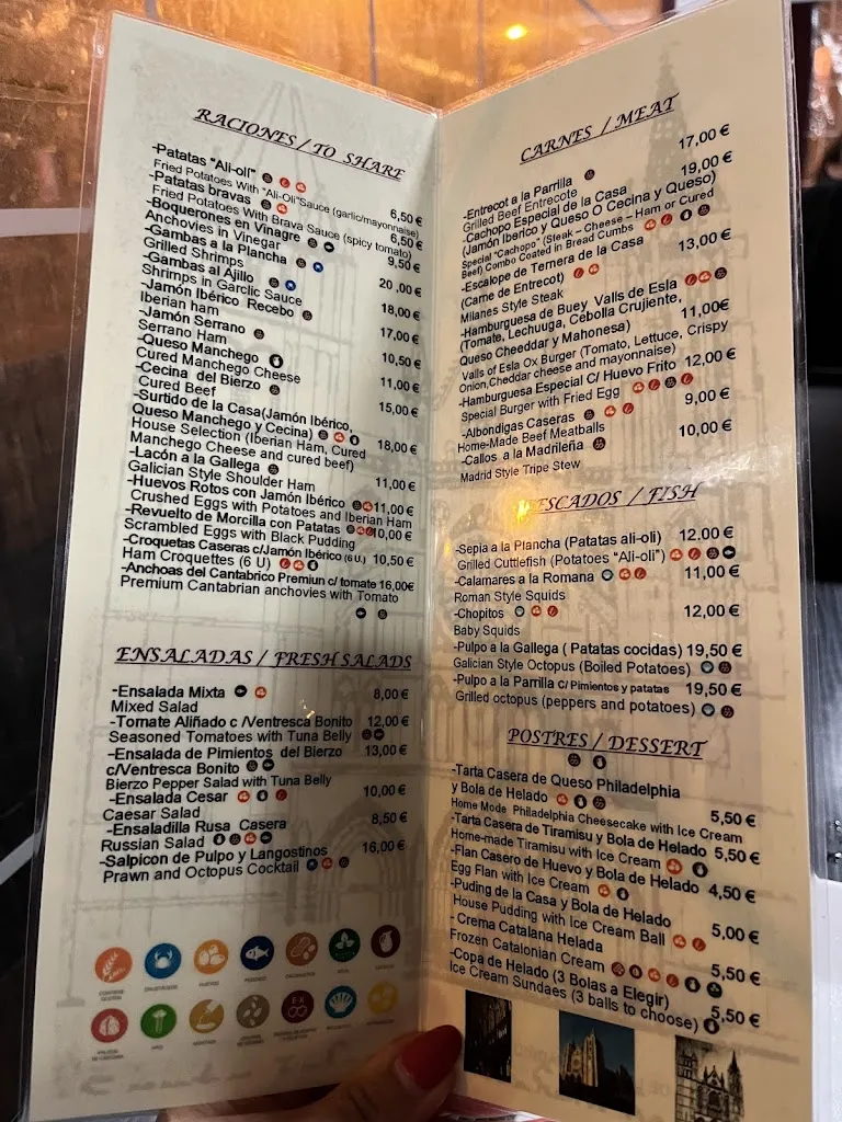 Menu_Bar Restaurant León_Barrios de Luna Los_immagine_1