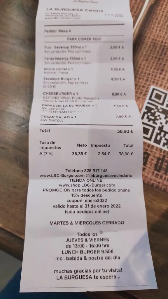 Menu_La Burguesa Canaria_Vecindario_image_4