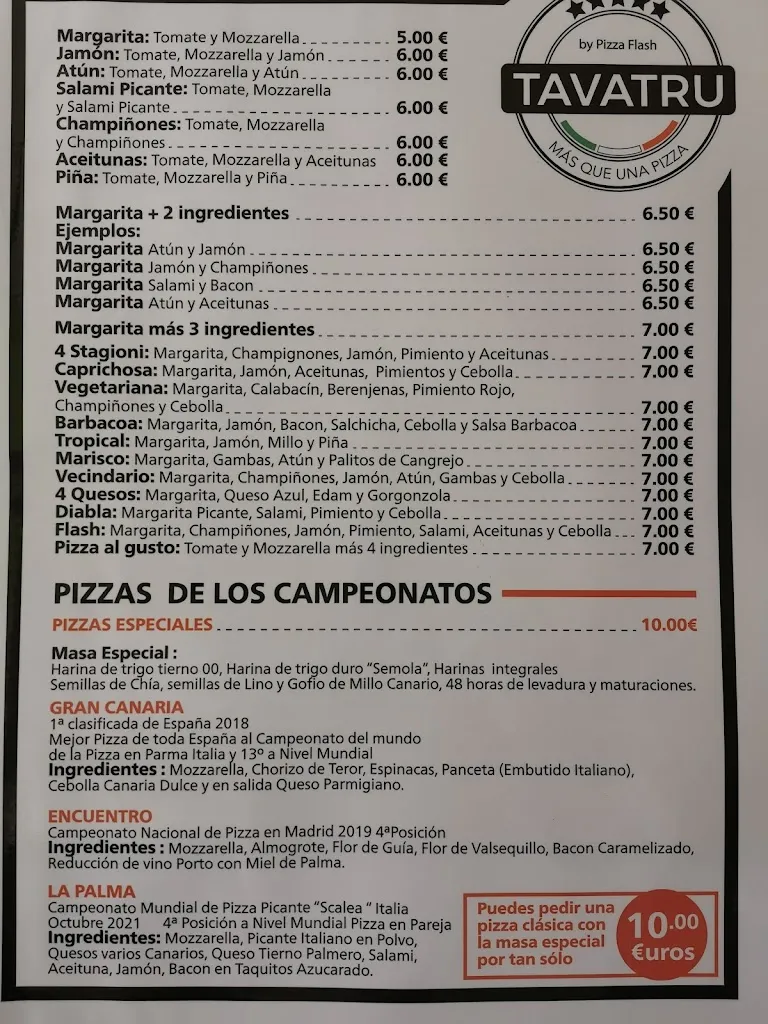 Menu_Pizza Flash Canarias_Vecindario_image_3