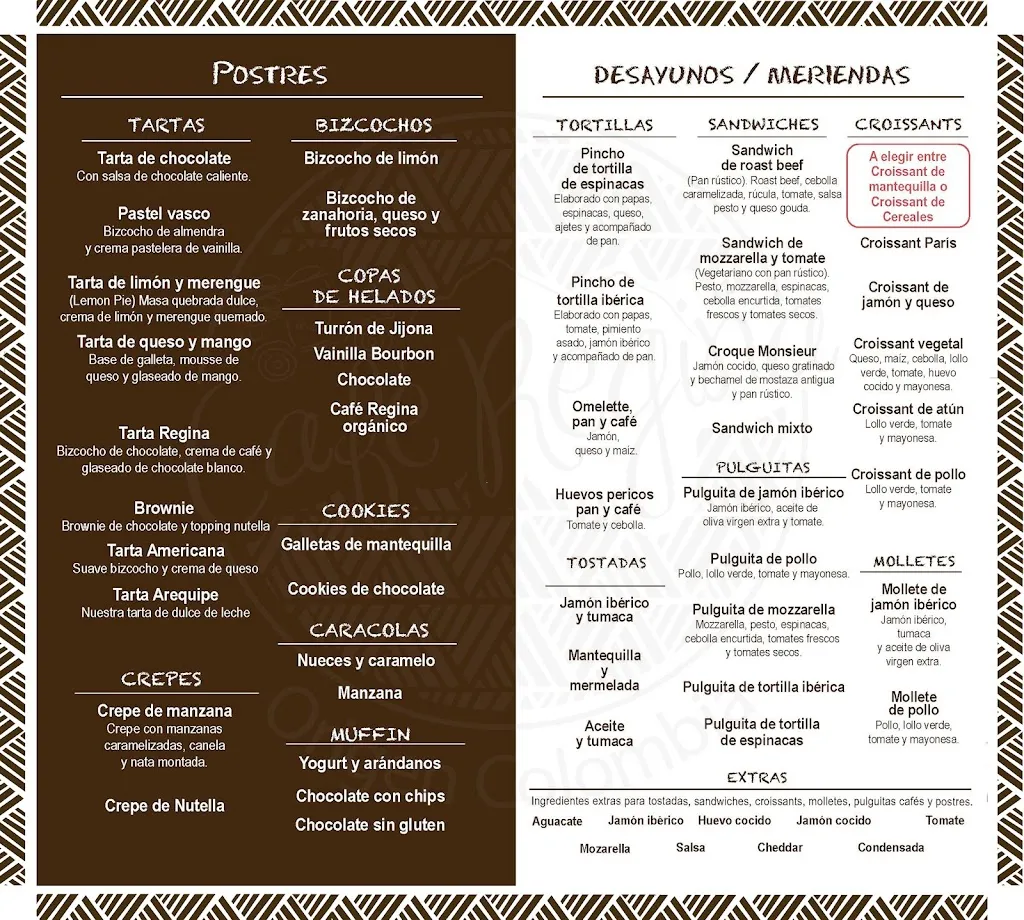 Menu_Cafe Bar Regina Vecindario_Vecindario_image_2