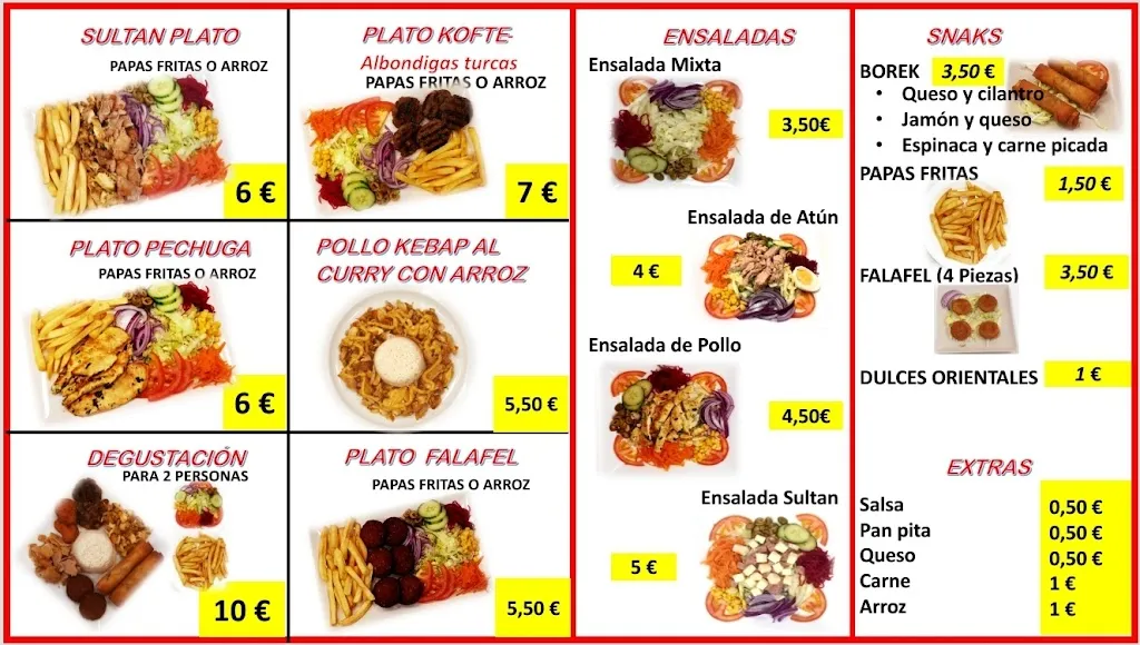 Menu_El Gran Sultan Kebap Vecindario_Vecindario_image_3
