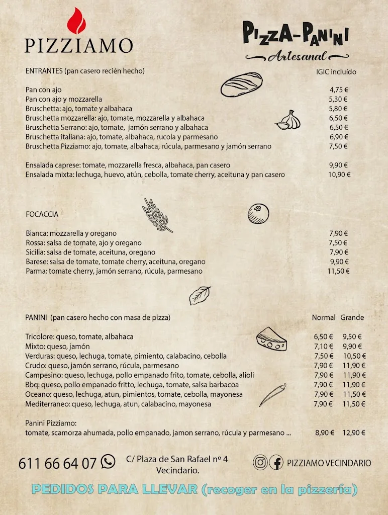 Pizziamo Vecindario restaurant in Vecindario