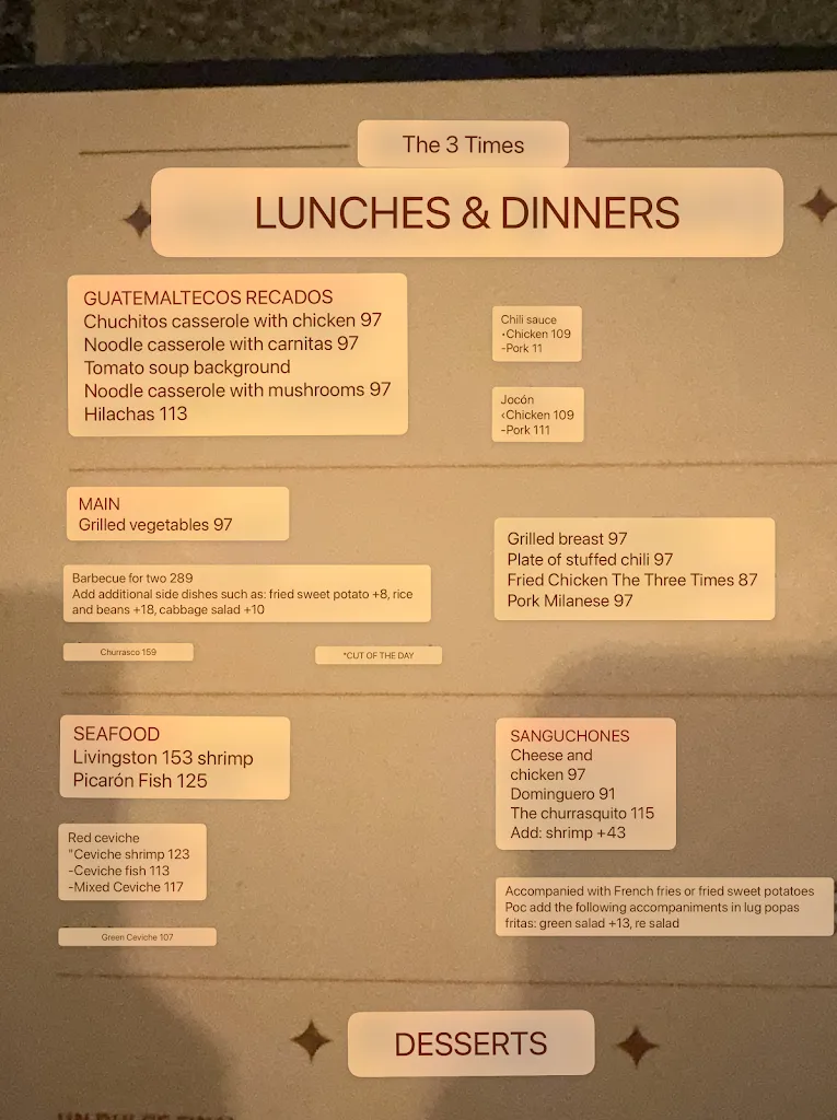 Menu_Los Tres Tiempos_Antigua La_image_3